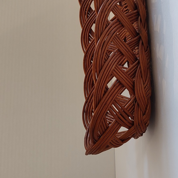 Wicker bread baguette basket French serving vtg willow - Picture 7 of 12